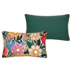 Coussin rectangulaire coton (30 x 50 cm) Betty Multicolore