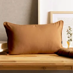 Coussin rectangulaire coton (30 x 50 cm) Pixel Camel