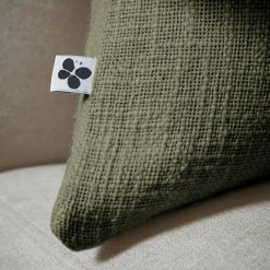 Coussin rectangulaire coton (40 x 60 cm) Sixtine Vert romarin