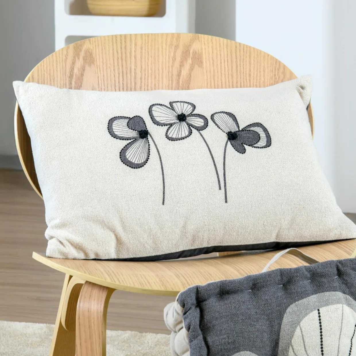 Coussin Rectangulaire coton (40 x 60 cm) Tilda Ecru