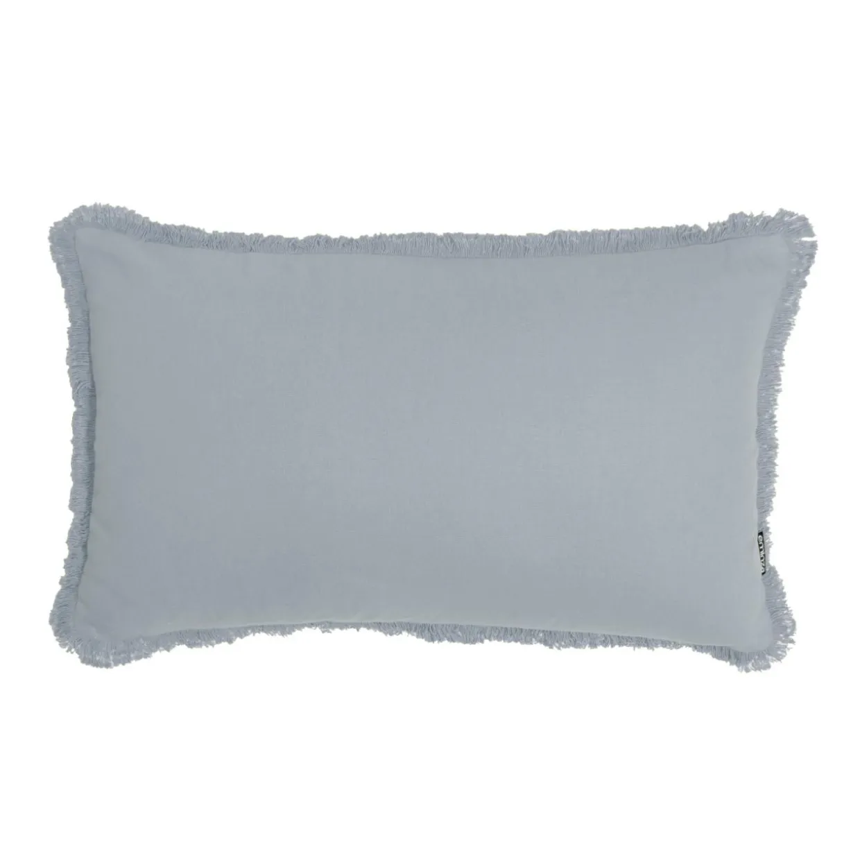 Coussin rectangulaire coton (40 x 60 cm) Pixel franges Gris