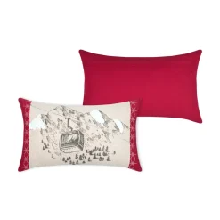 Coussin rectangulaire en coton (30 x 50 cm) Villard Écru