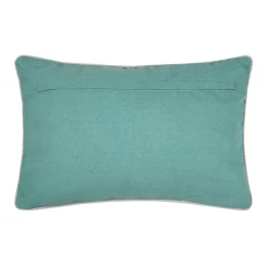 Coussin rectangulaire en coton (35 x 50 cm) Barbade Blanc