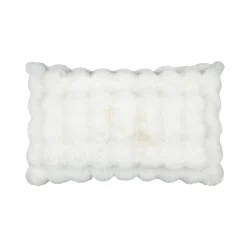 Coussin rectangulaire fausse fourrure (50 x 80 cm) Nebraska Ecru