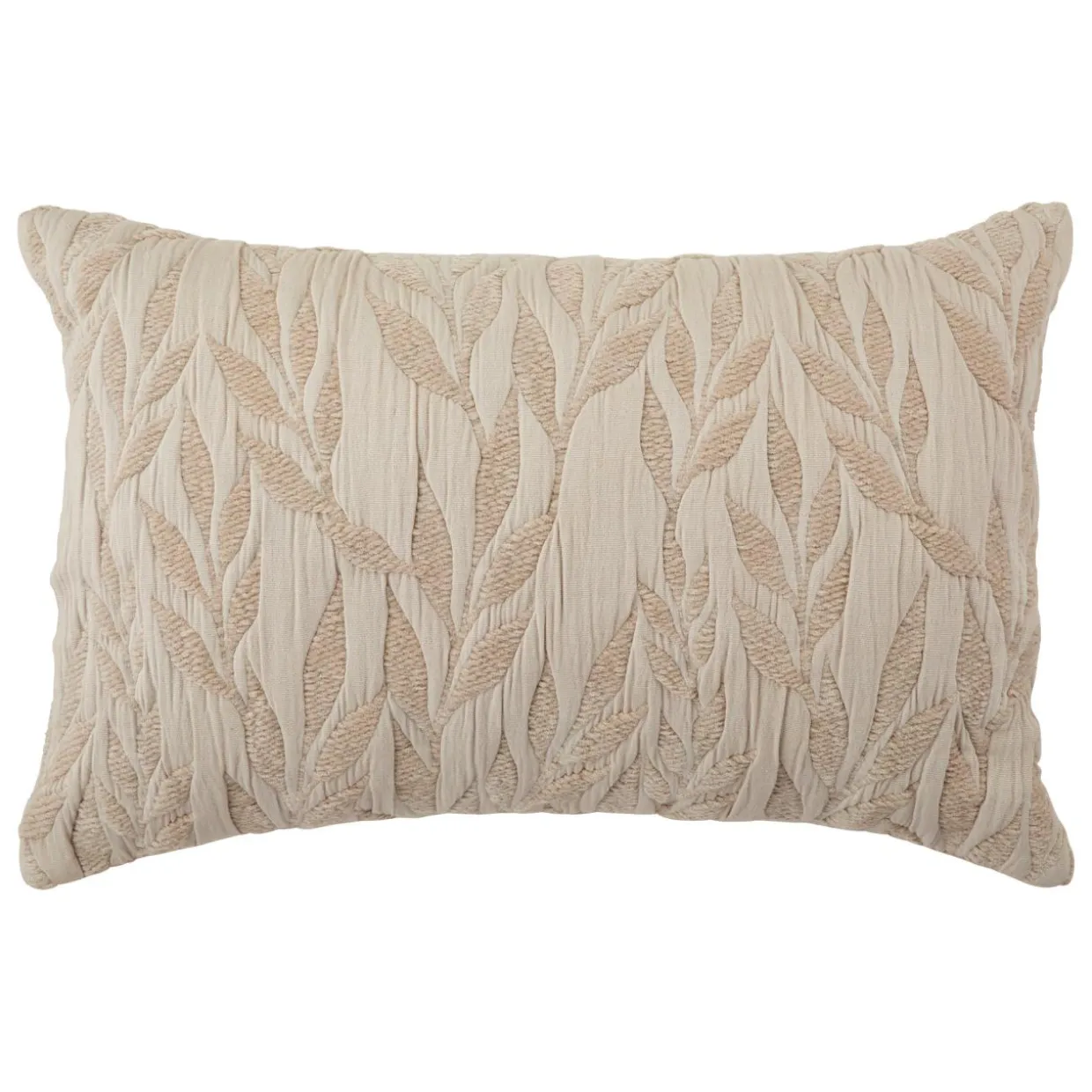 Coussin rectangulaire gaze de coton (38 x 58 cm) Letho Beige