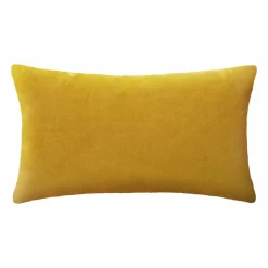 Coussin rectangulaire velours (30 x 50 cm) Or Tropic Jaune ocre