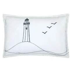 Coussin Rectangulaire (40 x 60 cm) Bordemer Blanc