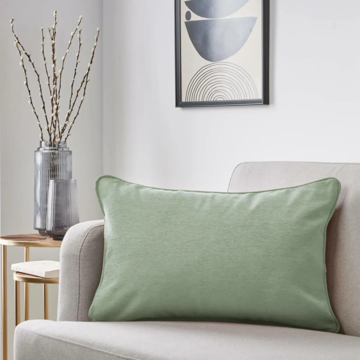 Coussin Rectangulaire (40 x 60 cm) Minuit Vert kaki