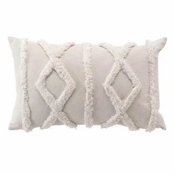 Coussin rectangulaire (30 x 50 cm) Safira Ecru