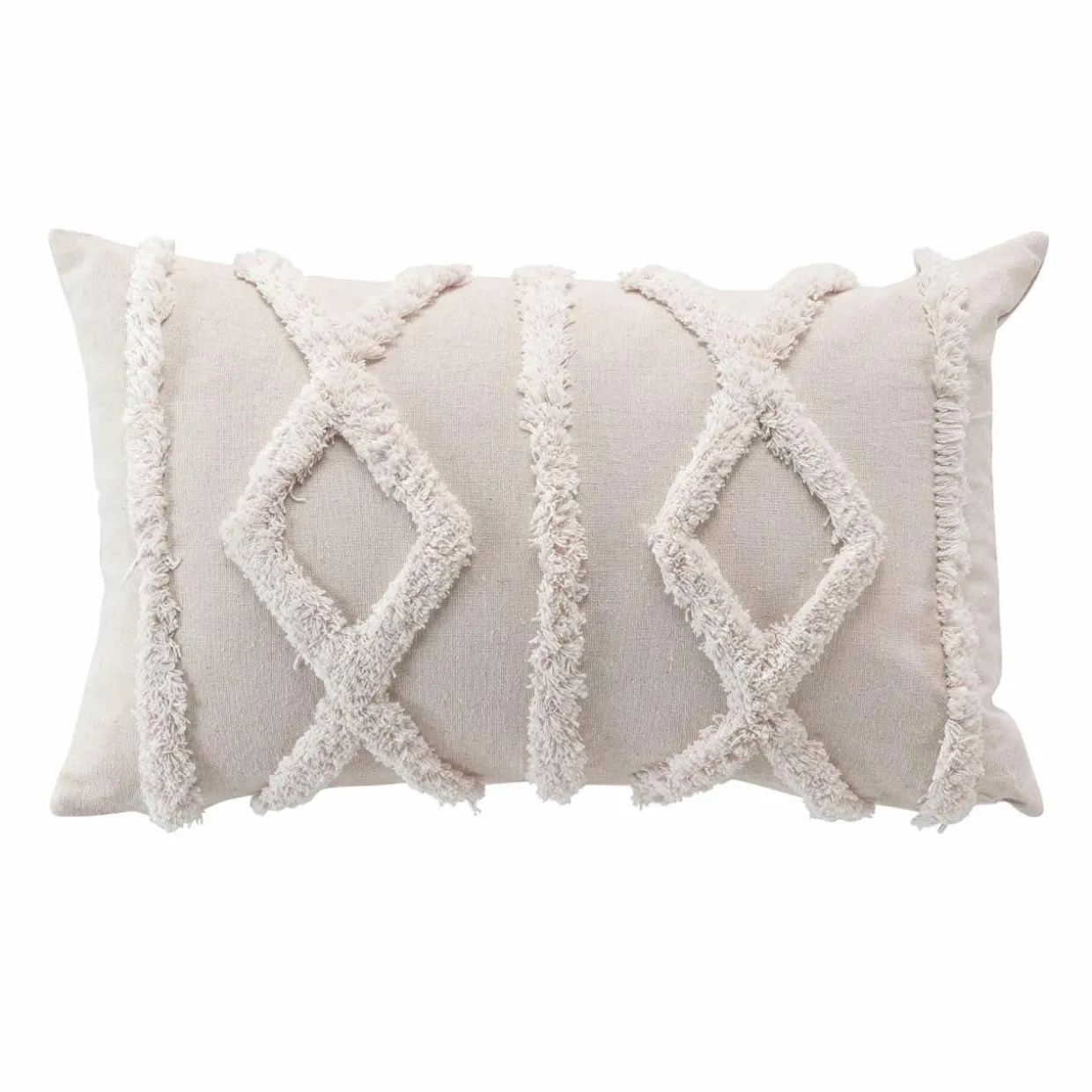 Coussin rectangulaire (30 x 50 cm) Safira Ecru