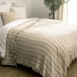 Couvre-lit coton (260 x 240 cm) Luisa Beige