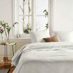 Couvre-lit et taies d'oreiller (260 x 240 cm) Dolce Ivoire