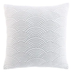 Couvre-lit matelassé et deux taies d'oreiller (240 x 260 cm) Cassandra Ecru