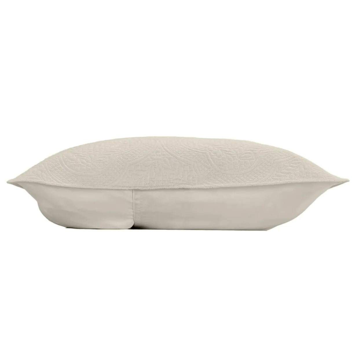 Couvre-lit matelassé et deux taies d'oreiller (240 x 260 cm) Romane Beige
