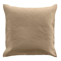Couvre-lit matelassé et deux taies d'oreiller (240 x 260 cm) Romane Beige