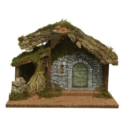 Crèche de Noël lumineuse vide (H27 cm) Saint-Edouard
