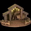 Crèche de Noël vide et lumineuse (H22 cm) Saint-Grégoire