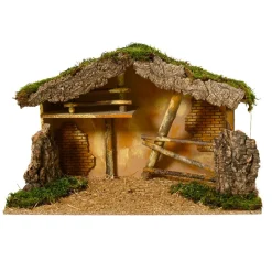 Crèche de Noël vide (Hauteur 35 cm) Sainte-Mélina