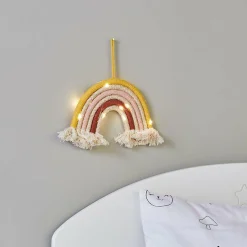 Déco murale lumineuse enfant (28,5 x 20 cm) Arc en ciel Multicolore