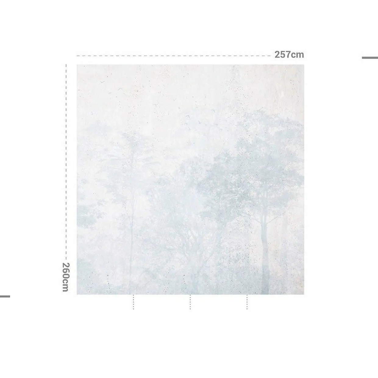Décoration murale adhésive (257 x 260 cm) Dream Forest Bleu