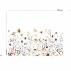 Décoration murale adhésive (321 x 260 cm) Aleli Multicolore