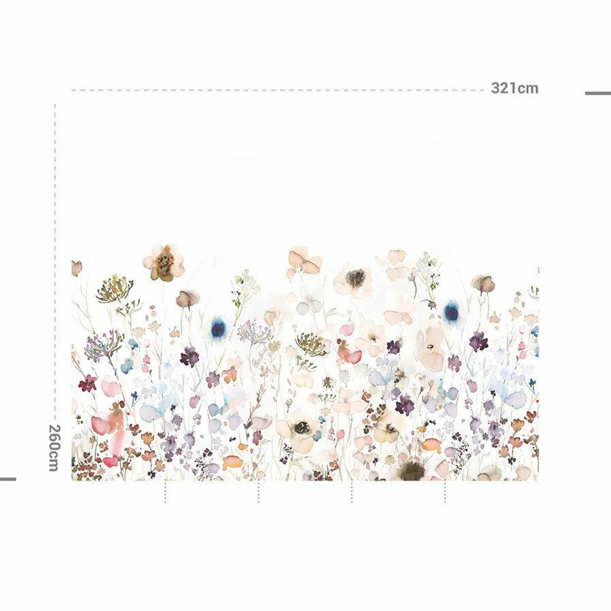Décoration murale adhésive (321 x 260 cm) Aleli Multicolore