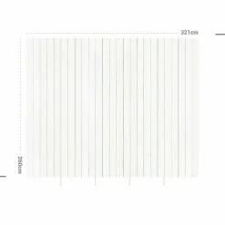 Décoration murale adhésive (321 x 260 cm) Coton et Lavande Gris