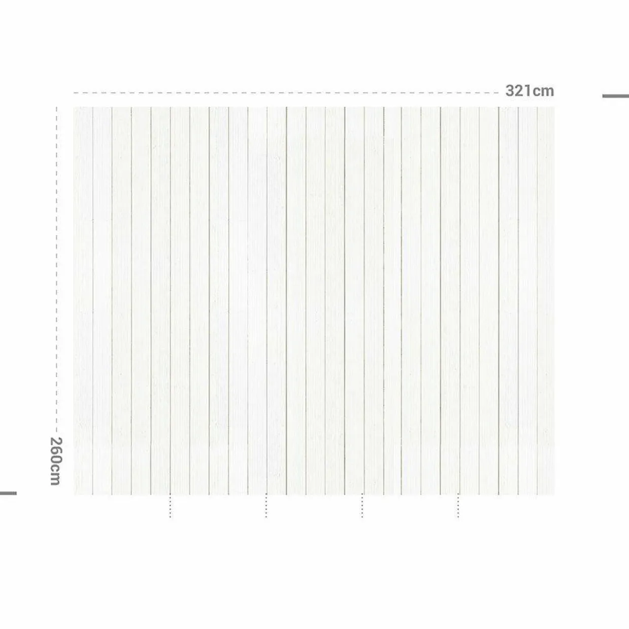 Décoration murale adhésive (321 x 260 cm) Coton et Lavande Gris