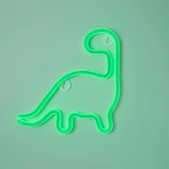 Dinosaure lumineux néon enfant (H23 cm) Vert