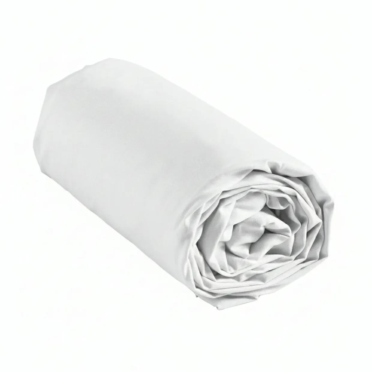 Drap housse coton lavé (140 x 190 cm) Linella Blanc
