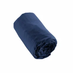 Drap housse flanelle de coton (90 x 190 cm) Nina Bleu nuit