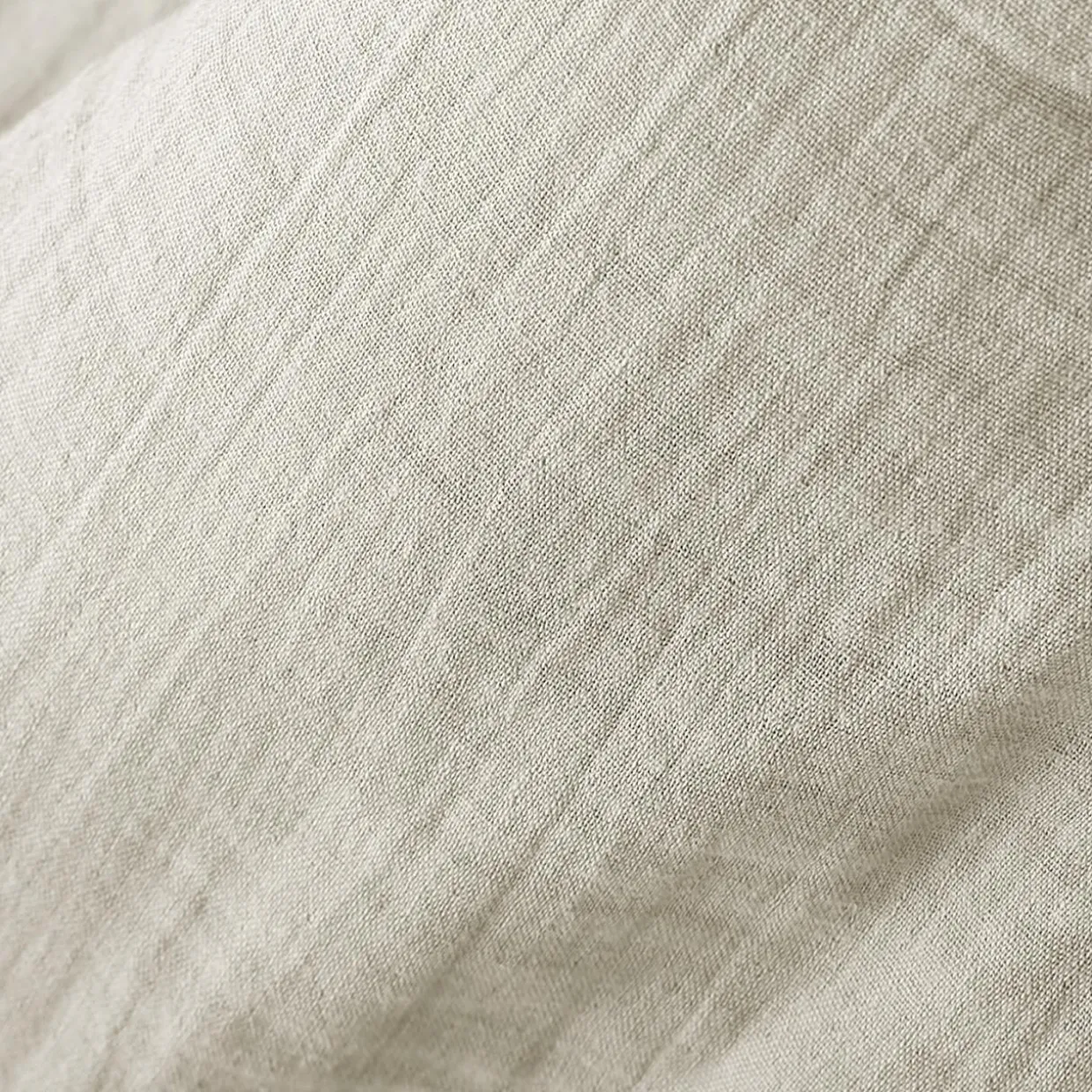 Drap housse gaze de coton (200 x 200 cm) Gaïa Beige pampa
