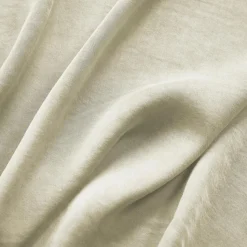 Drap housse lyocell Tencel™ lavé (200 x 200 cm) Olivia Beige pampa