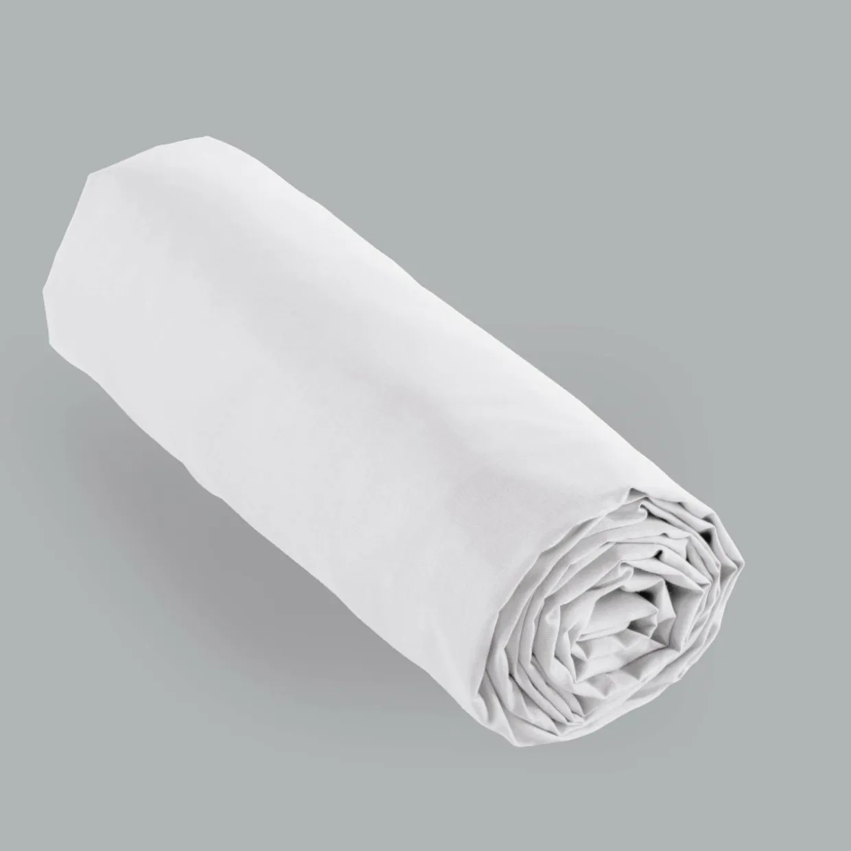 Drap housse percale de coton (90 x 190 cm) Cali Blanc