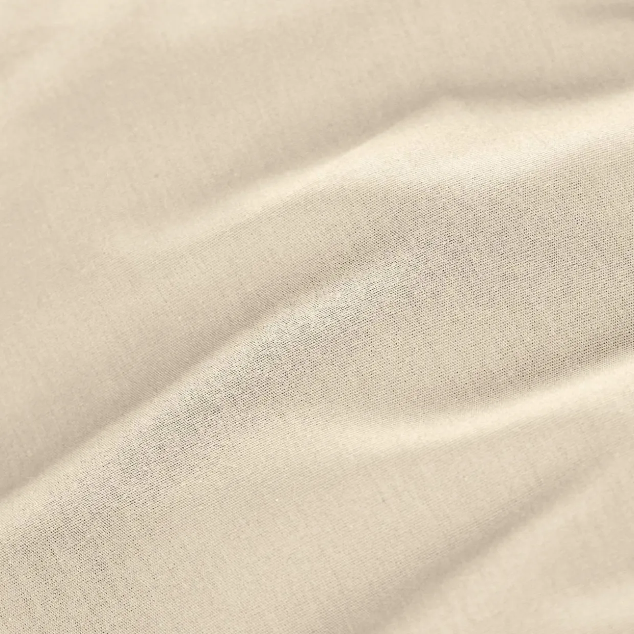 Drap housse percale de coton (90 x 200 cm) Cali Beige