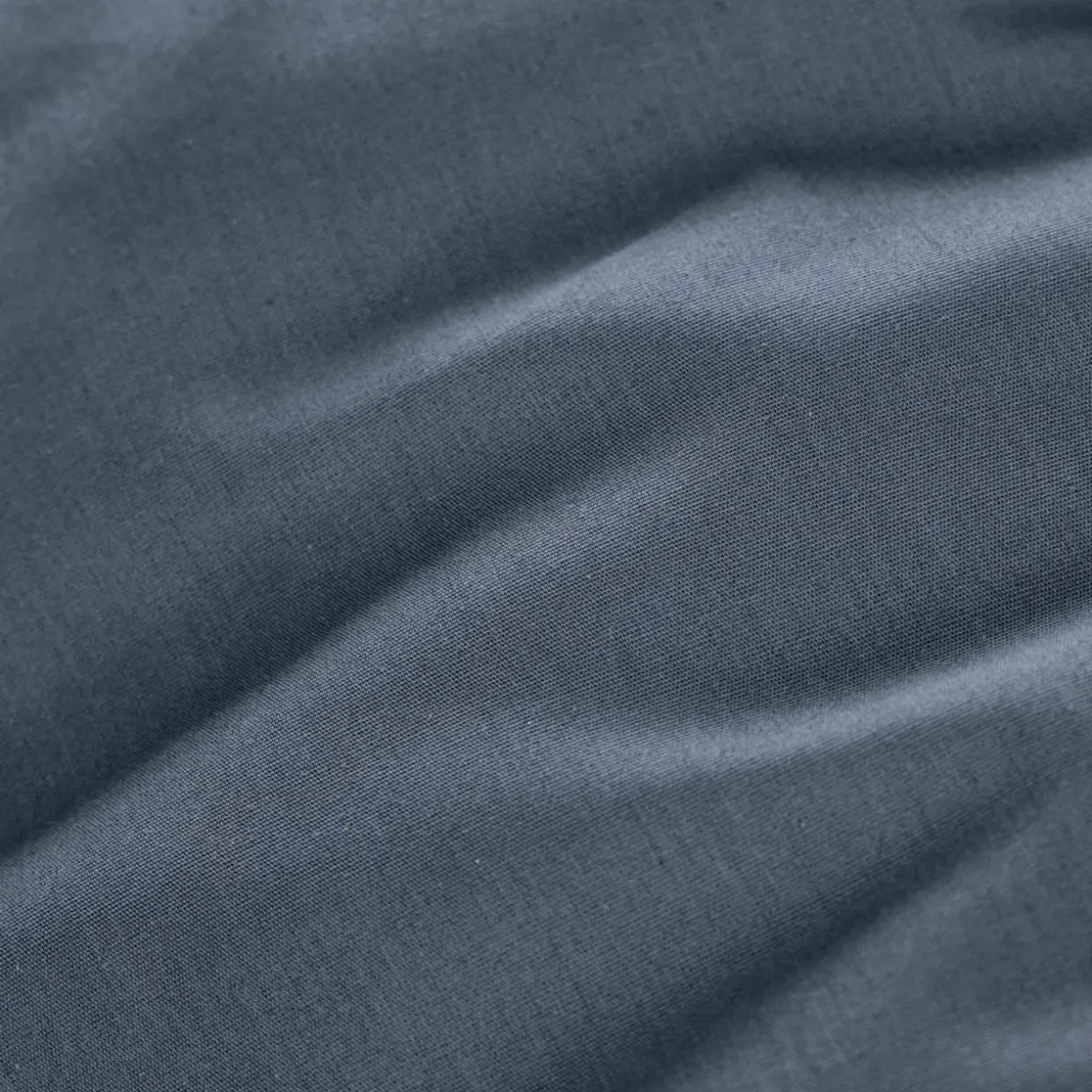 Drap housse percale de coton (200 x 200 cm) Cali Bleu marine