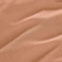 Drap housse percale de coton (90 x 200 cm) Cali Rose pêche