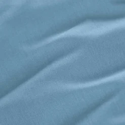 Drap housse percale de coton (90 x 200 cm) Cali Bleu ciel