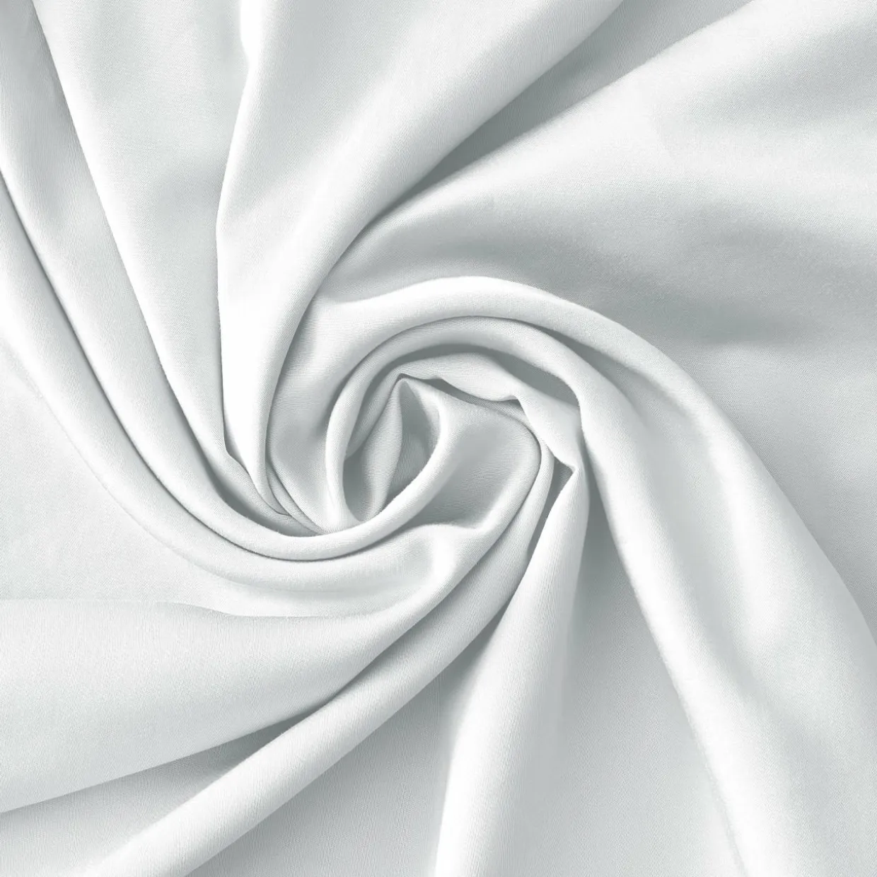 Drap housse satin de bambou (140 x 200 cm) Sienna Blanc chantilly