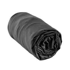 Drap housse satin de bambou (180 x 200 cm) Sienna Noir