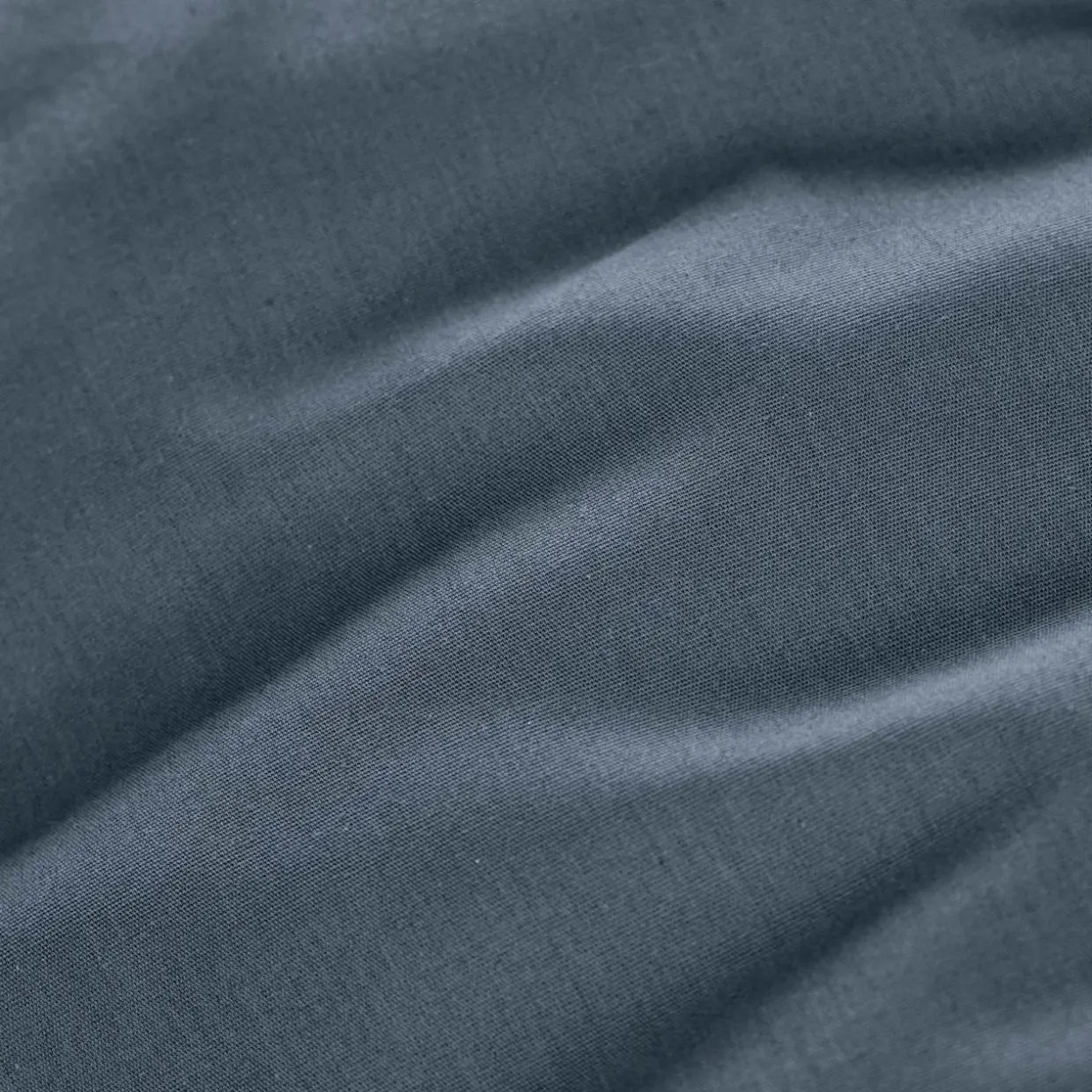 Drap plat percale de coton (270 x 300 cm) Cali Bleu marine