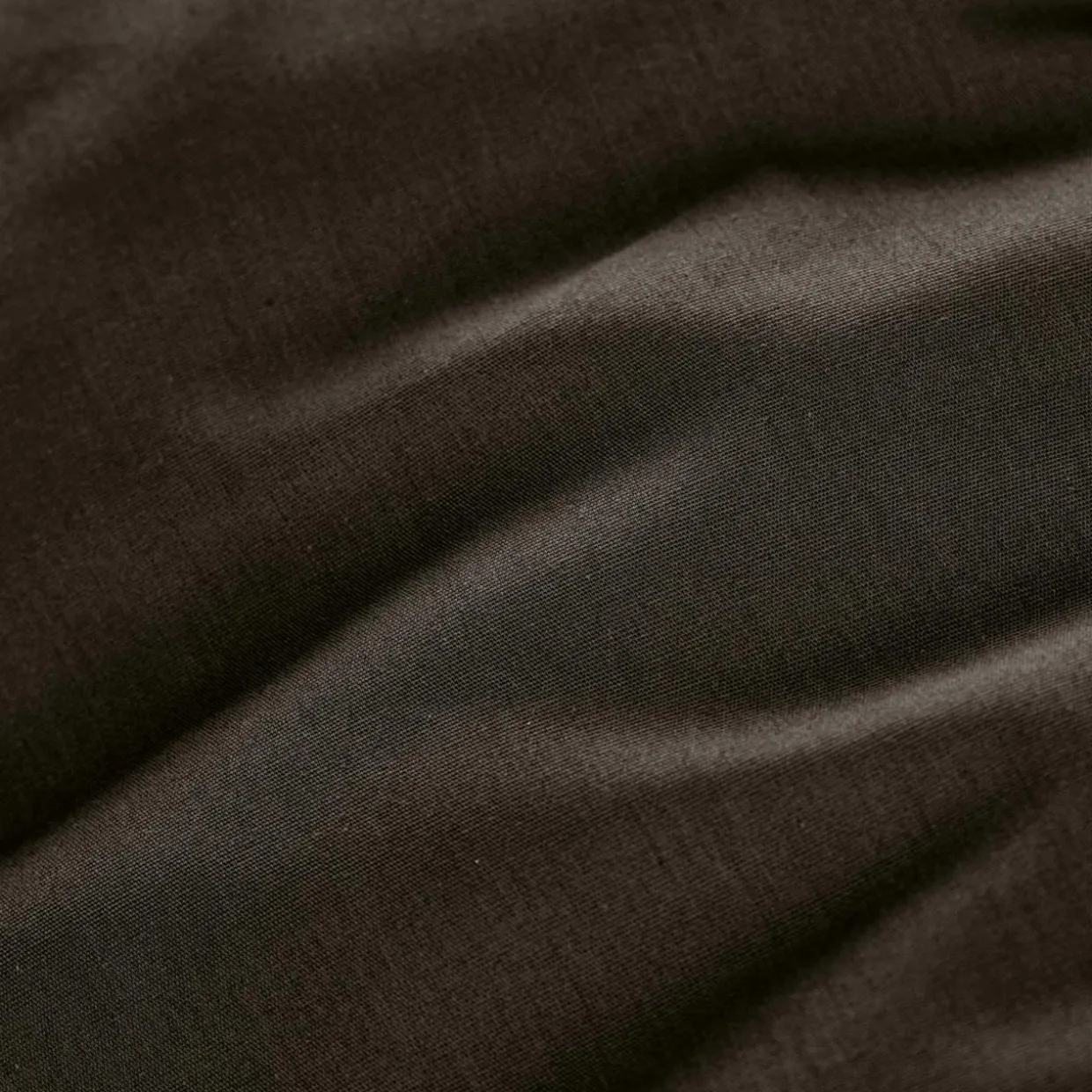 Drap plat percale de coton (240 x 300 cm) Cali Noir