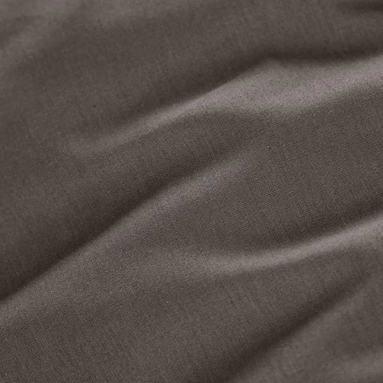 Drap plat percale de coton (240 x 300 cm) Cali Gris anthracite
