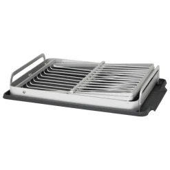 Egouttoir de cuisine pliant en aluminium (44 x 31 cm) Splash Gris