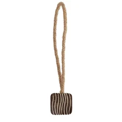 Embrasse rideau bois Zebra Marron