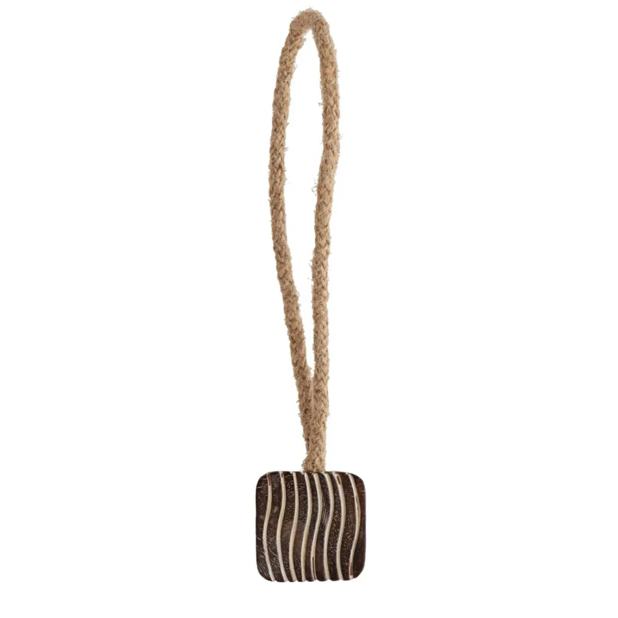 Embrasse rideau bois Zebra Marron