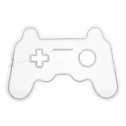 Enseigne lumineuse néon (H28 cm) Manette de jeux Bleu