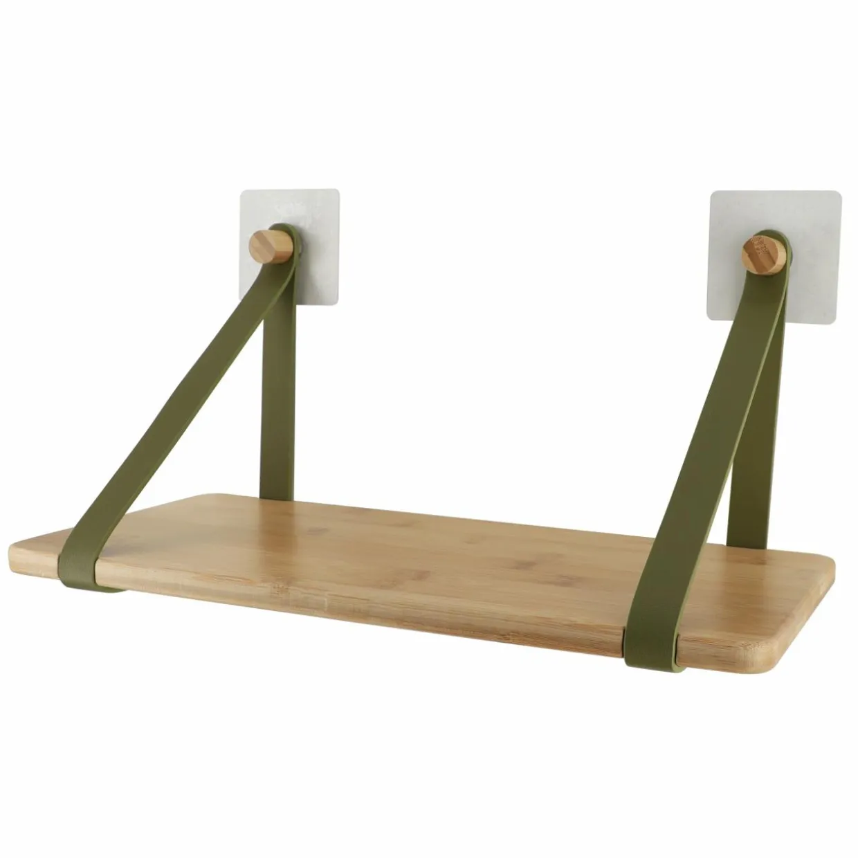 Etagère adhésive bambou (40 x H20 cm) Easy Chic Vert kaki