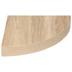 Etagère d'angle en bois (25 cm) Chêne Naturel