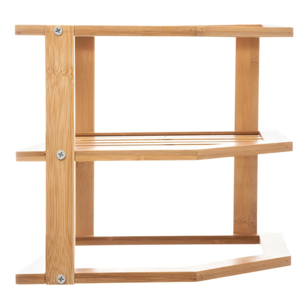 Etagère d'angle (H103 cm) Bambou Naturel
